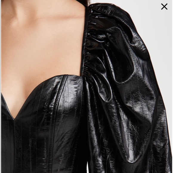 NWT rotate faux leather dress - Picture 5 of 7